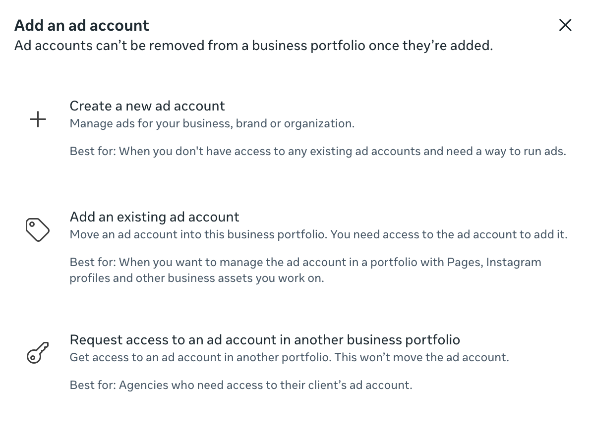 Add an Ad Account